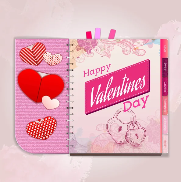 Happy valentine day background — Stock Vector