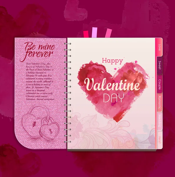 Happy valentine day background — Stock Vector