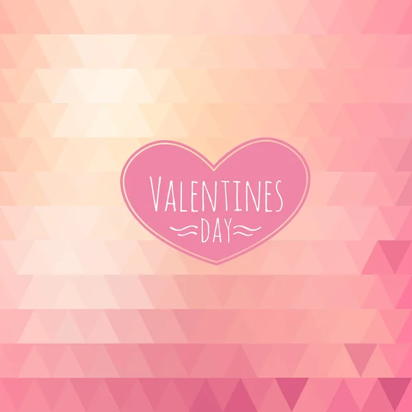 Valentine triangle background — Stock Vector