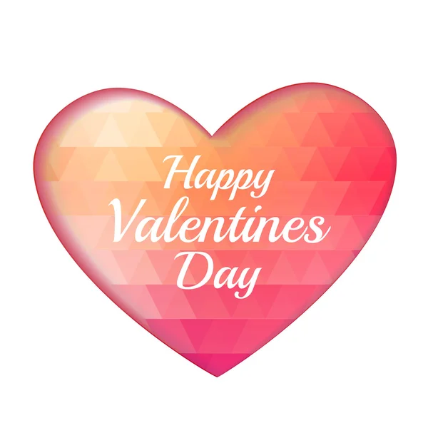 San Valentín triángulo corazón fondo — Vector de stock