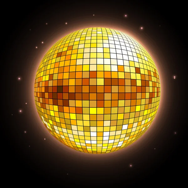 Discokugel. Disco-Hintergrund — Stockvektor