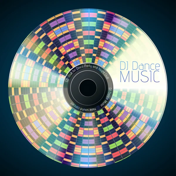 Disco abstract background. Record or disk — Stock Vector