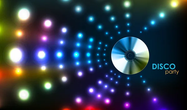 Disco abstract background. Record or disk — Stock Vector