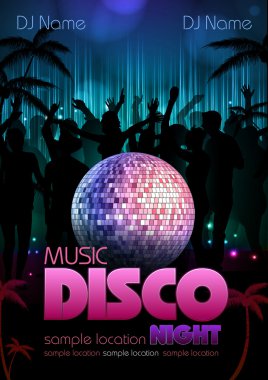 disko arka plan. disko poster