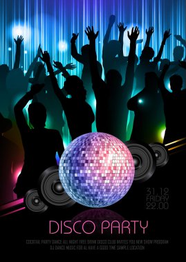 disko arka plan. disko poster
