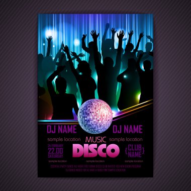 disko arka plan. disko poster