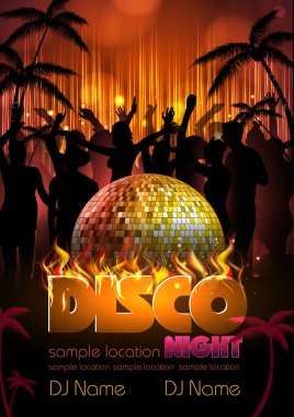 disko arka plan. disko poster
