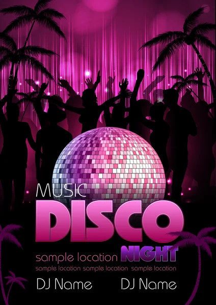 Fondo discográfico. Cartel discográfico — Vector de stock