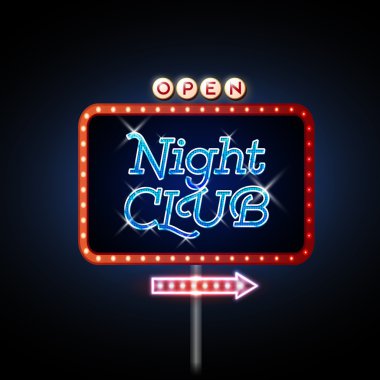 Neon işareti gece kulübü