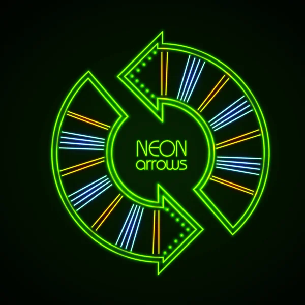 Neon pilar — Stock vektor