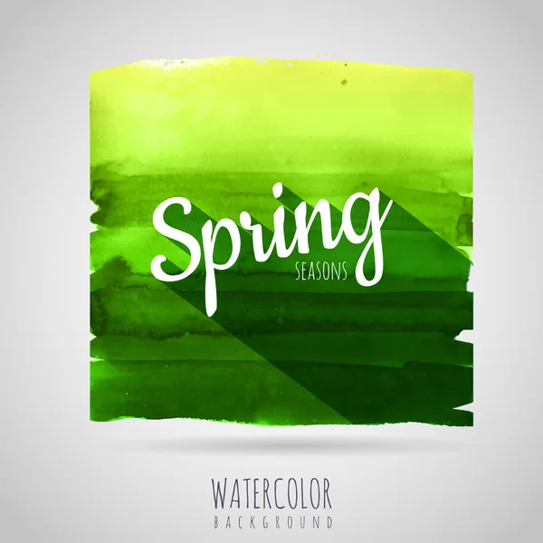 Watercolor abstract background. Seasons. Spring — Stock Vector