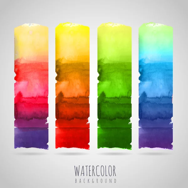 Aquarell abstrakten Hintergrund. Jahreszeiten — Stockvektor