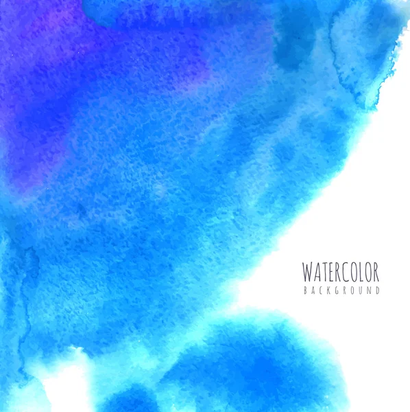 Blue watercolor background — Stock Vector