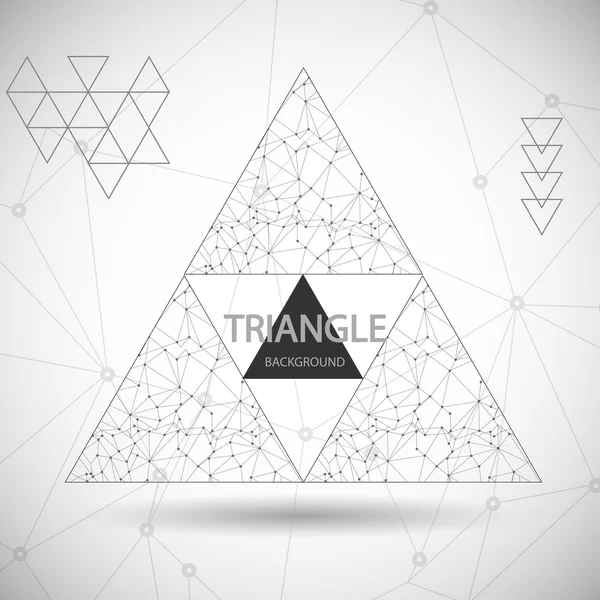 Fondo del triángulo abstracto — Vector de stock