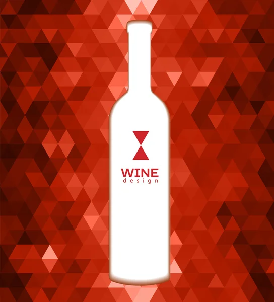 抽象的な三角形ワイン背景 — ストックベクタ