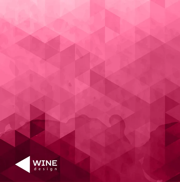 Fondo de vino de triángulo abstracto — Vector de stock