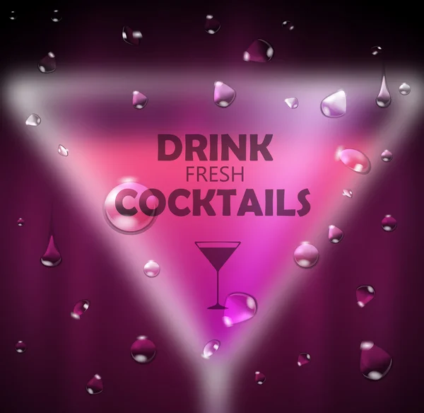 Cocktail blurred background — 스톡 벡터