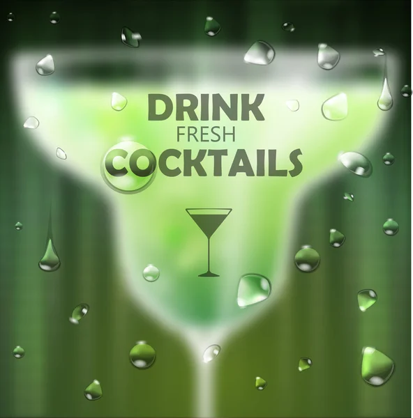 Cocktail blurred background — ストックベクタ