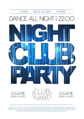 Disko arka plan. Disko poster. Gece kulübü partisi