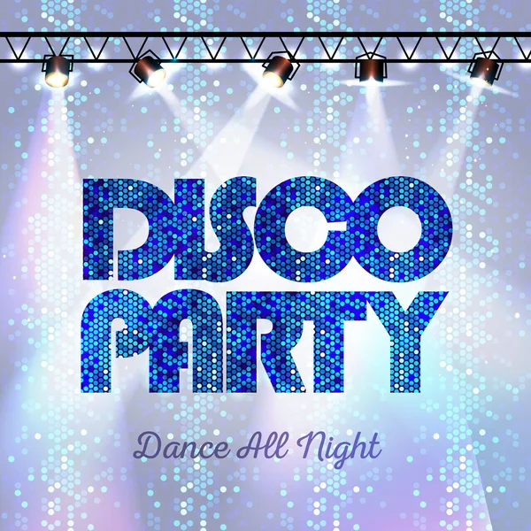 Disco-Hintergrund. Disco-Party — Stockvektor