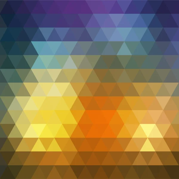 ज्यामितीय रंगीन त्रिभुज पृष्ठभूमि — स्टॉक वेक्टर