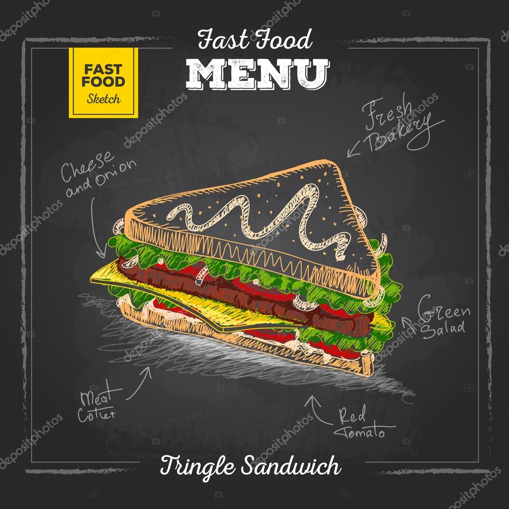 Sandwich Drawing by Nancy Mueller - Pixels