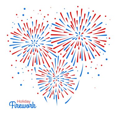 Vektör tatil havai fişek