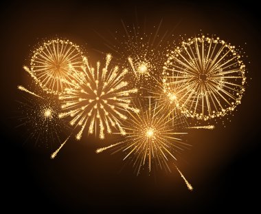 Vektör tatil havai fişek