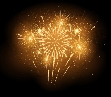 Vektör tatil havai fişek