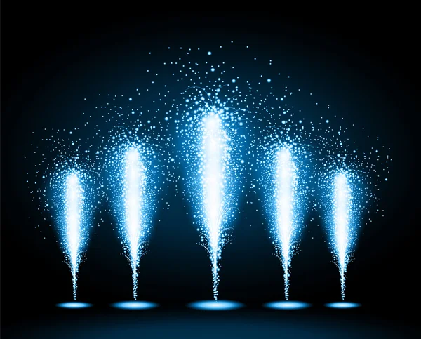 Fuegos artificiales de vacaciones vectoriales — Vector de stock