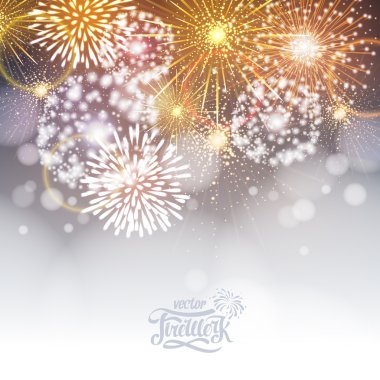 Vector holiday firework clipart