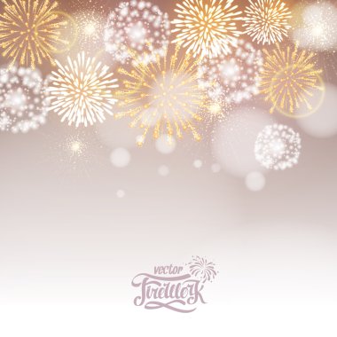 Vektör tatil havai fişek