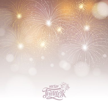 Vektör tatil havai fişek