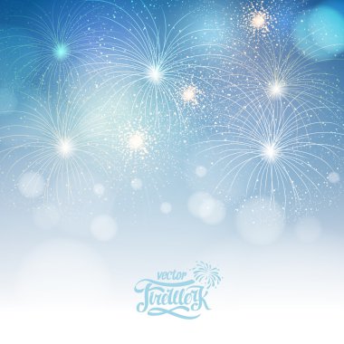 Vektör tatil havai fişek