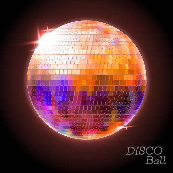 Disko topu. disko arka plan — Stok Vektör