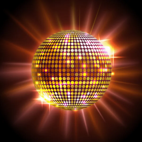 Disco bal. Disco achtergrond — Stockvector