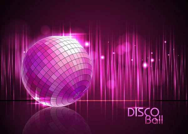 Boule disco. Contexte disco — Image vectorielle