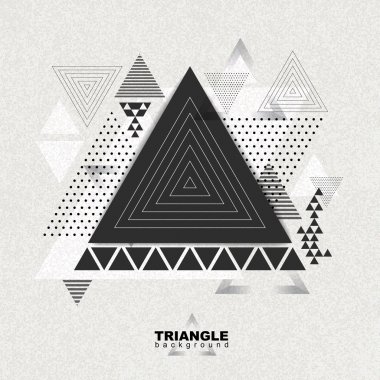 Abstract hipster polygon triangle background. Triangle pattern