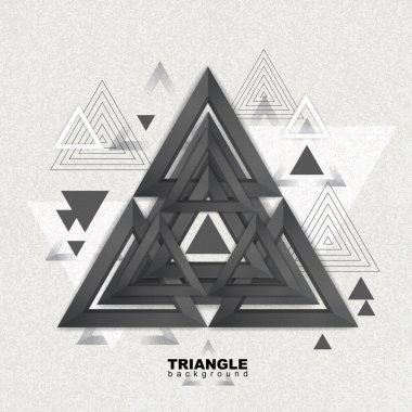 Abstract hipster polygon triangle background. Triangle pattern