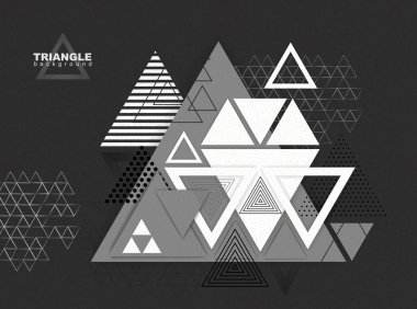 Abstract hipster polygon triangle background. Triangle pattern