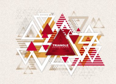 Abstract hipster polygon triangle background. Triangle pattern