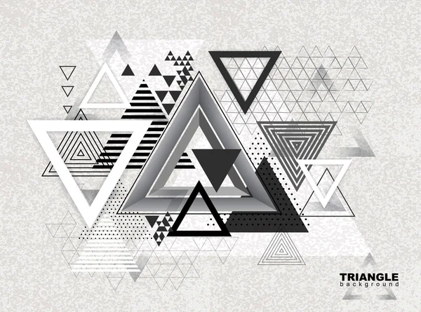 Abstract hipster polygon triangle background. Triangle pattern — 스톡 벡터