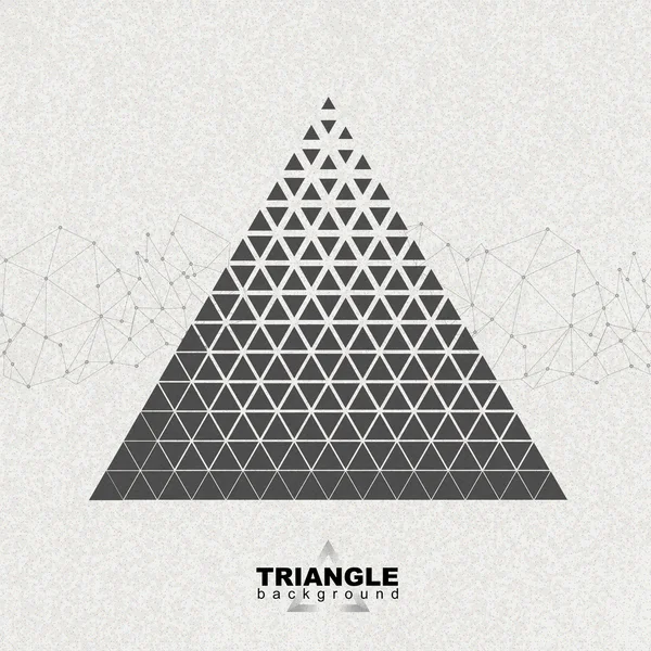 Abstract hipster polygon triangle background. Triangle pattern — Stockový vektor