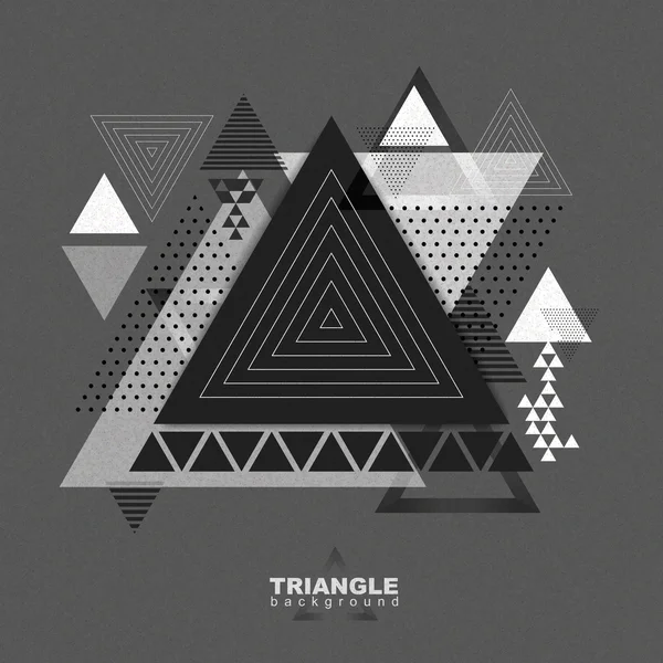 Fond abstrait polygone hipster triangle. Modèle de triangle — Image vectorielle