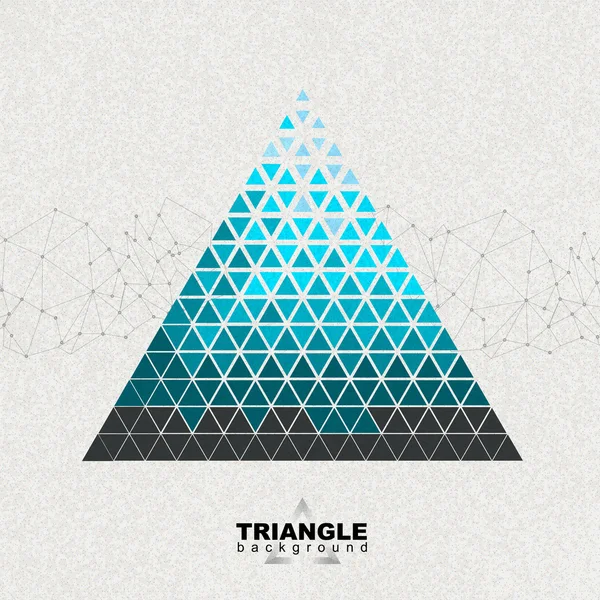 Abstract hipster polygon triangle background. Triangle pattern — Stockvector
