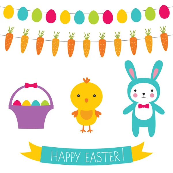 Easter set — Stock Vector