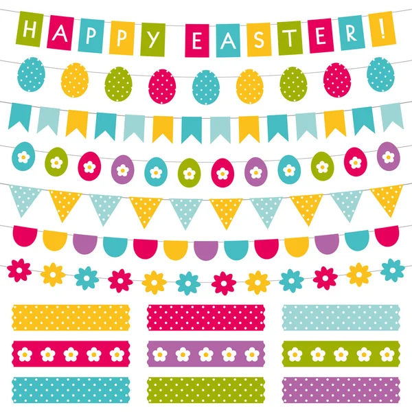 Easter decoration set — Stock Vector