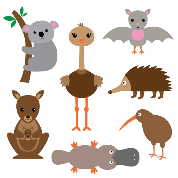 Australian animals cartoon Vector Art Stock Images | Depositphotos