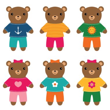 Şirin oyuncak ayılar seti