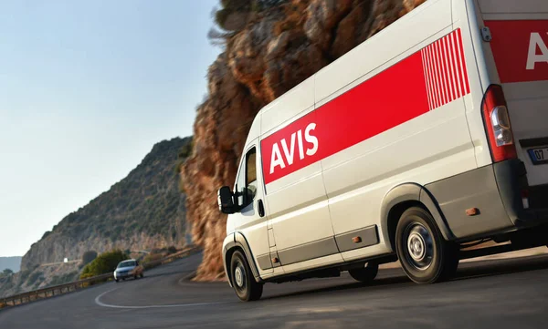 Kas Turkey Van Avis Оренда Автомобіля Який Їде Сільській Місцевості Стокова Картинка